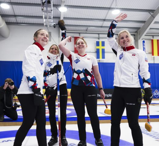 Le bonheur de l'équipe norvégienne